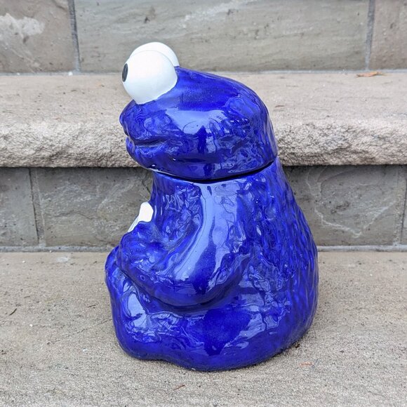 Cookie Monster Vintage Ceramic Cookie Jar - Picture 2 of 5